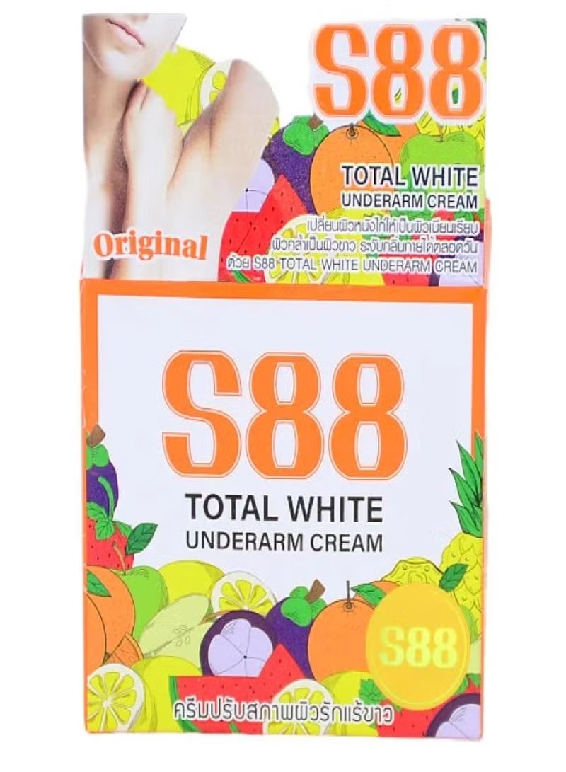 اس 88  مزيل عرق وكريم لتفتيح الإبط S88 توتال وايت - 35 جرام - Image 1